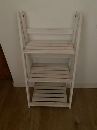 Estantería Escalera Blanca Madera
