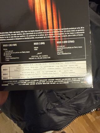 Mulholland Drive Blu-ray 3 discos