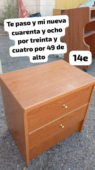 Cajonera de madera 48x34x49cm