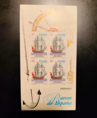 Lote 4 Sellos España Barcos de Época