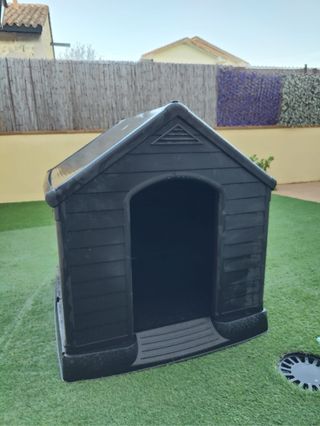 Caseta para perro negra