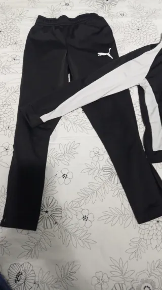 Chándal Puma Negro y Blanco