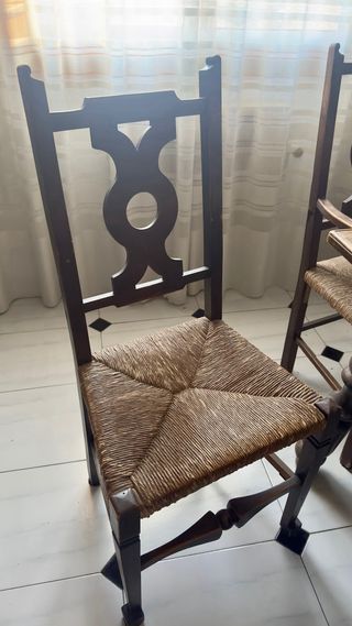 Conjunto Muebles Comedor Antiguo de Madera