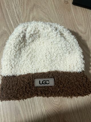Gorro LGC lana blanco y marrón