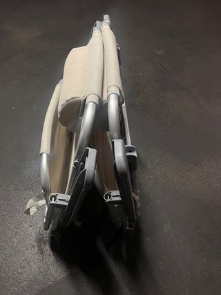 2 Sillas Playa Camping Beige/Gris