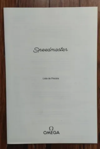 Catálogo relojes Omega Speedmaster 1996