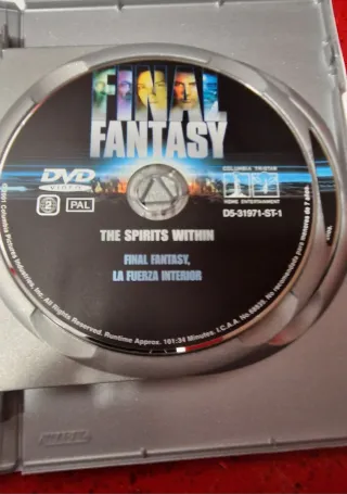Final Fantasy La Fuerza Interior DVD