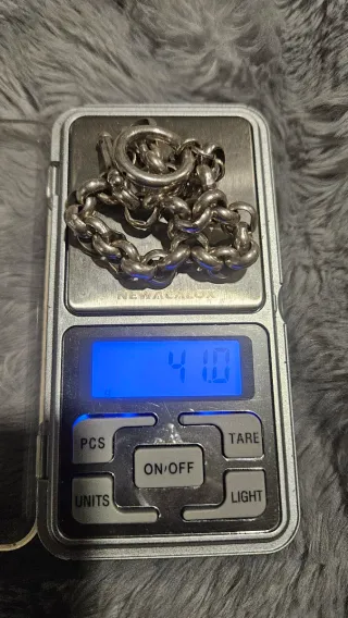 Pulsera de plata estilo cadena