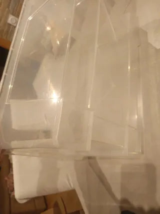 SAMLA Caja Almacenaje Transparente 45L