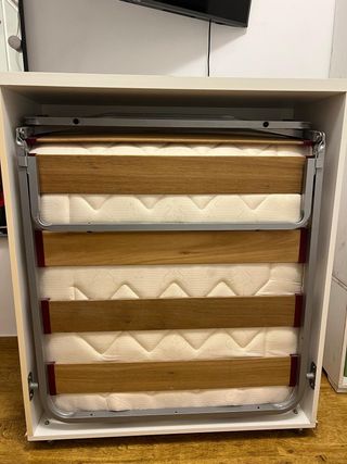 Mueble cama blanco de madera