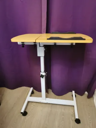 Mesa auxiliar madera y metal