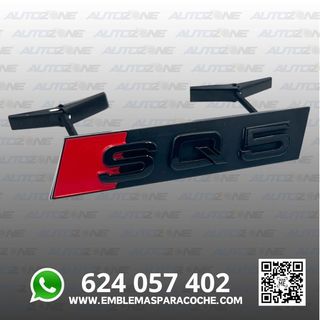 Emblema SQ5 negro para parrilla de Audi
