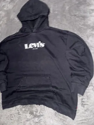 Sudadera Hoddie Vintage Retro Y2K LEVIS negra L