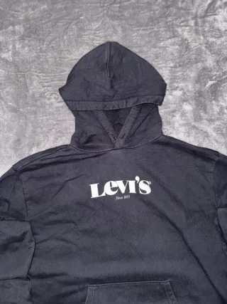 Sudadera Hoddie Vintage Retro Y2K LEVIS negra L