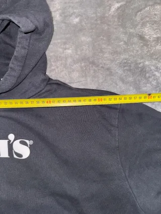 Sudadera Hoddie Vintage Retro Y2K LEVIS negra L