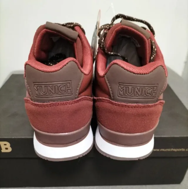 Zapatillas Munich Marrones/Rojas Talla 40