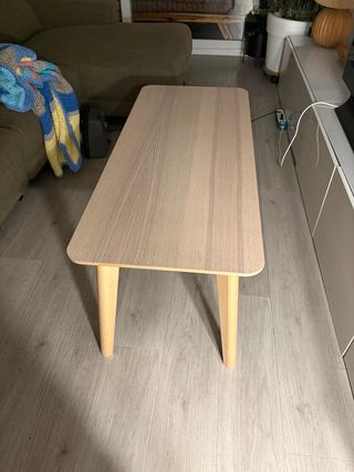Mesa de centro madera clara Ikea