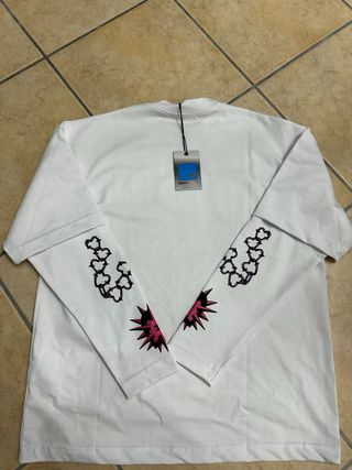 maglia streetwear doppia manica stampa grafica