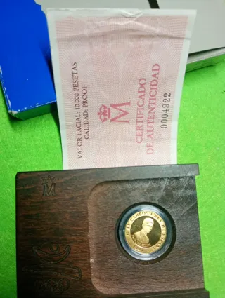 Oro. 999 Moneda 10000 PTAS Barcelona 92 Olimpiada
