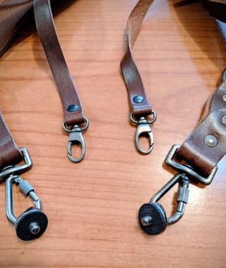 Arnés para Cámaras doble, cuero Nano de la Rosa