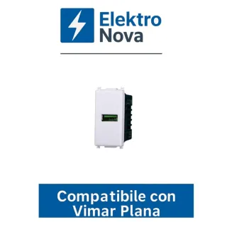 ElektroNova EV2401 USB-A 5V 2.1A Blanco
