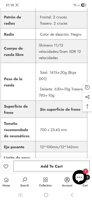 Ruedas de carbono ICAN