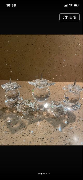 Portacandele Swarovski vintage