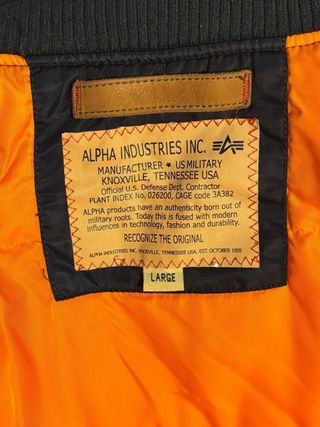 Cazadora Bomber Alpha Industries Azul