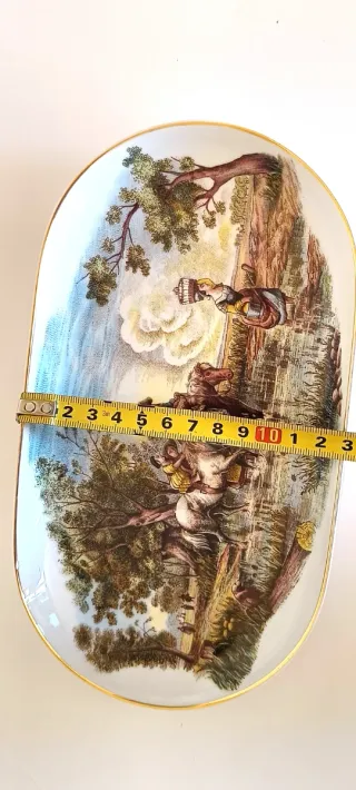 Bandeja decorativa Capeans porcelana