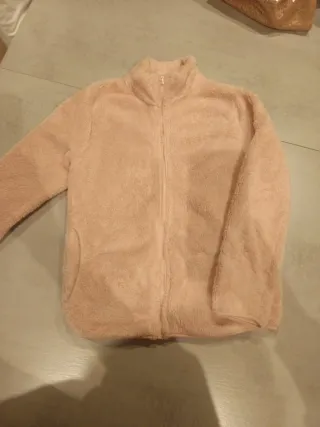 Chaqueta niña pelito rosa