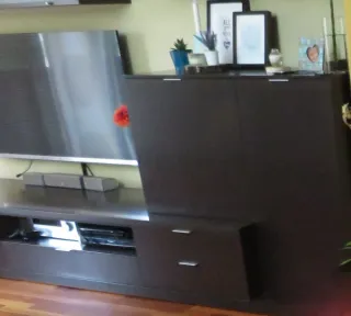 Mueble TV comedor oscuro