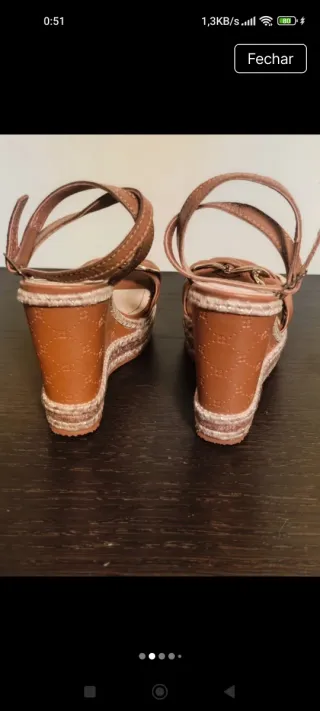 Sandália Bottero cor canela Tam 35