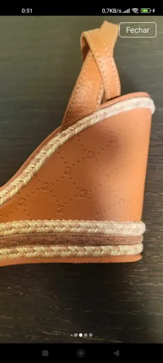 Sandália Bottero cor canela Tam 35