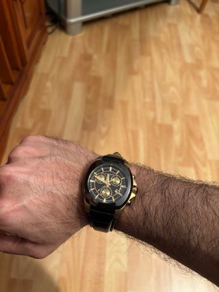 Reloj Puissance Ceramic Acero Baño Oro