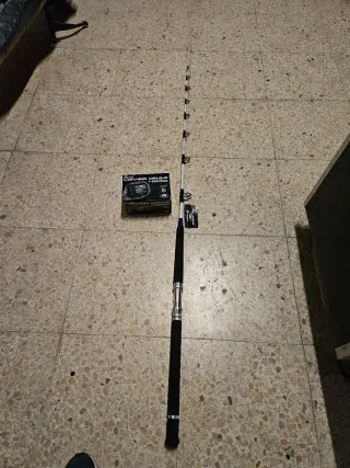 2 uds Caña pesca pelamis Stand Up 1220 y carrete