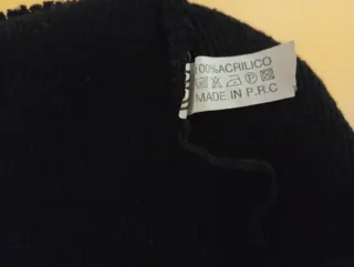 Berretto in lana nero