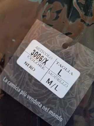 Camicia uomo Asso di Cuori tg L nera