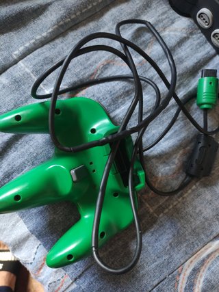 Nintendo 64 Negra Francesa completa Verde