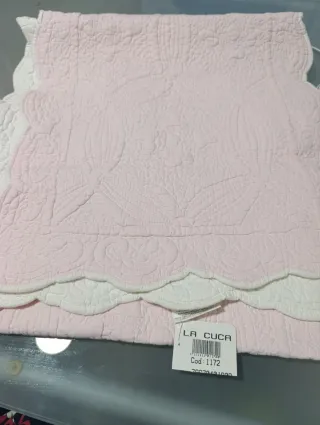 Colcha y Chichonera para Cuna Reversible 40x180cm