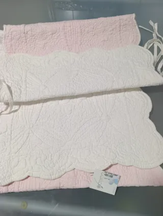 Colcha y Chichonera para Cuna Reversible 40x180cm