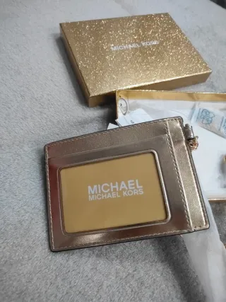 Portacarte Michael Kors Oro Glitter