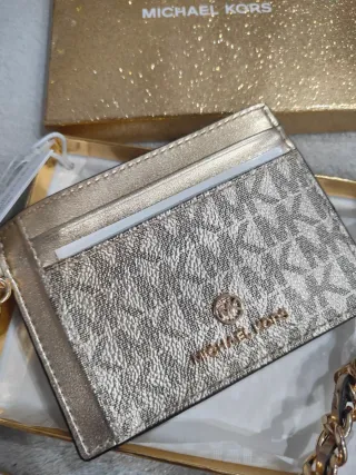Portacarte Michael Kors Oro Glitter