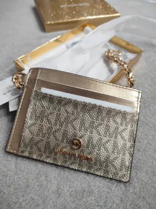 Portacarte Michael Kors Oro Glitter