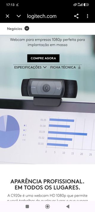 Webcam Logitech C920 HD Pro 1080p