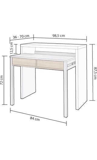 Escritorio extensible