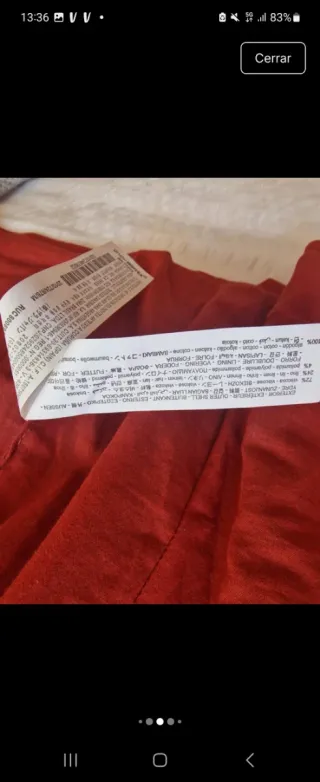 Chaleco Zara Rojo o Teja