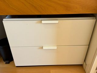 Mueble bajo baño madera blanco