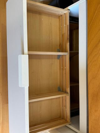 Mueble bajo baño madera blanco