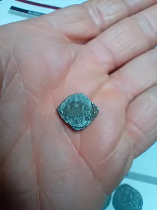 Moneda 1/2 maravedí Felipe II Burgos