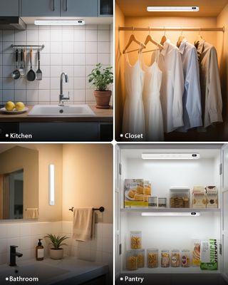 4 Lámparas LED para Armarios/Estantes